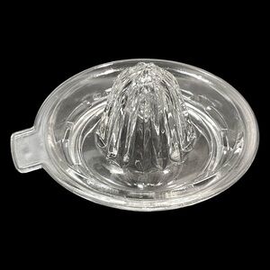 Vintage 1930s Hazel Atlas Clear Depression Glass Citrus Reamer/Juicer - Art Deco